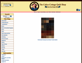 thecalicocottagequiltshop.com screenshot
