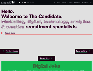 thecandidate.co.uk screenshot