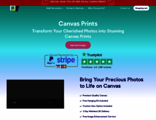 thecanvasprints.co.uk screenshot