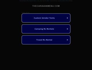 thecaravanmenu.com screenshot