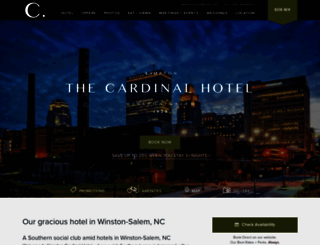thecardinalhotel.com screenshot