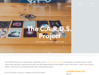 thecardsproject.com screenshot