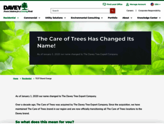thecareoftrees.com screenshot