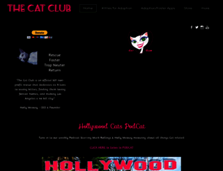 thecatclub.org screenshot