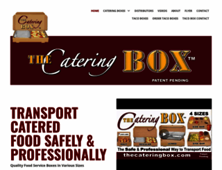 thecateringbox.com screenshot