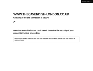 thecavendish-london.co.uk screenshot