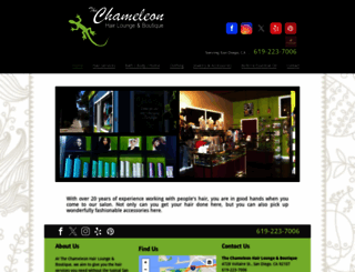 thechameleonhairlounge.com screenshot