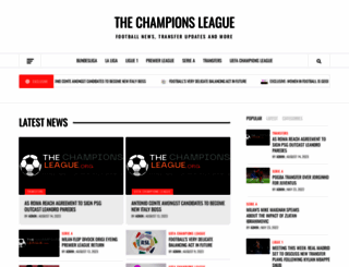 thechampionsleague.org screenshot