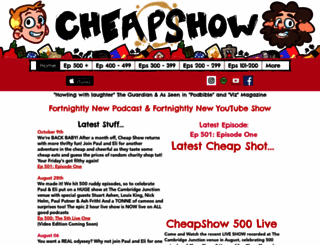 thecheapshow.co.uk screenshot
