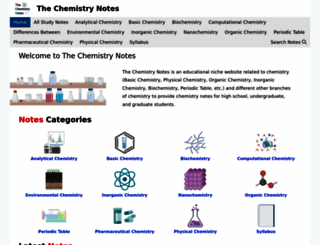 thechemistrynotes.com screenshot