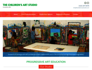 thechildrensartstudio.com screenshot