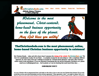 thechristiandude.com screenshot
