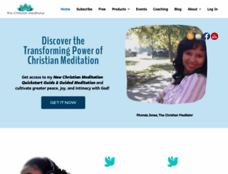 thechristianmeditator.com screenshot