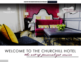 thechurchillhotel.com screenshot