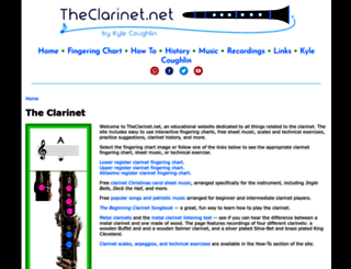 theclarinet.net screenshot