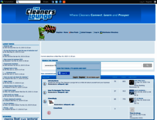thecleanerslounge.forumotion.com screenshot