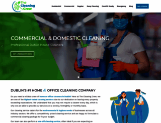 thecleaningcrew.ie screenshot