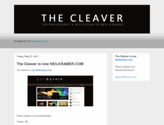 thecleaver.blogspot.com screenshot