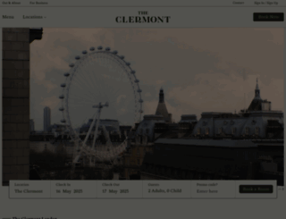 theclermont.co.uk screenshot
