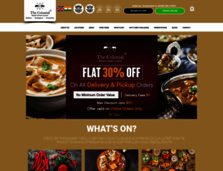 thecolonialrestaurant.com.au screenshot