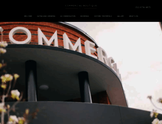thecommercialboutiquehotel.com screenshot