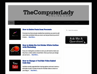 thecomputerladyonline.com screenshot