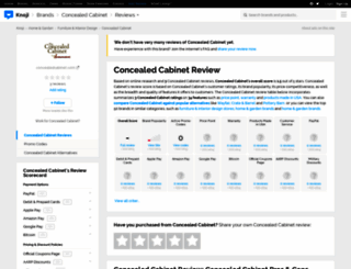 theconcealedcabinet.knoji.com screenshot