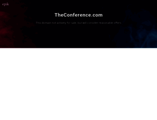 theconference.com screenshot