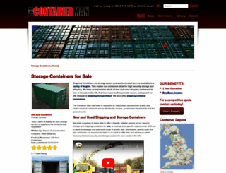 thecontainerman.co.uk screenshot