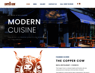 thecoppercow.co.uk screenshot