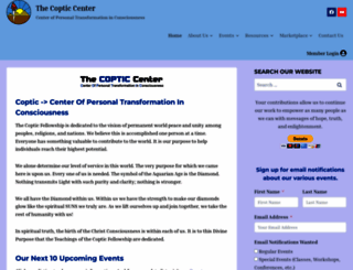 thecopticcenter.org screenshot
