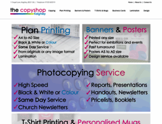 thecopyshopkeighley.com screenshot