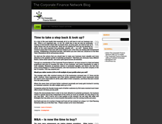 thecorporatefinancenetwork.wordpress.com screenshot