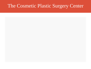 thecosmeticplasticsurgerycenter.com screenshot