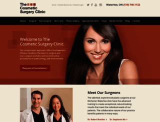 thecosmeticsurgeryclinic.ca screenshot