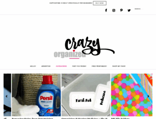 thecrazyorganizedblog.com screenshot