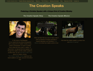 thecreationspeaks.com screenshot
