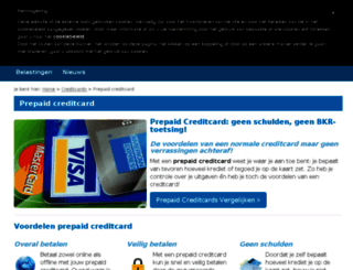 thecreditcardcompany.nl screenshot