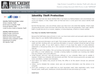 thecreditprotector.com screenshot