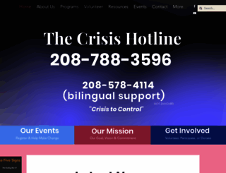 thecrisishotline.org screenshot