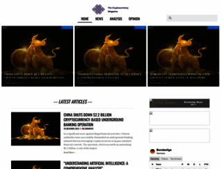 thecryptocurrencymagazine.com screenshot