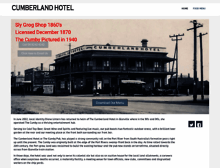 thecumberlandhotel.com.au screenshot