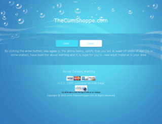 thecumshoppe.com screenshot