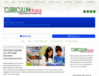 thecurriculumchoice.com screenshot