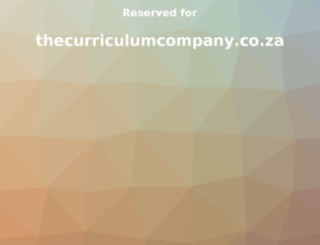 thecurriculumcompany.co.za screenshot