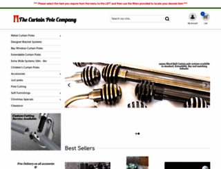 thecurtainpolecompany.co.uk screenshot