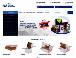 thecustompackaging.co.uk screenshot