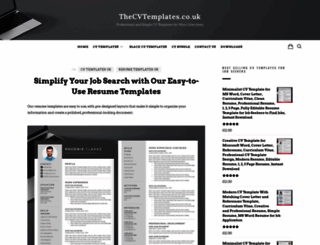 thecvtemplates.co.uk screenshot