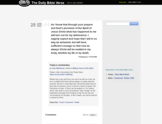 thedailybibleverse.org screenshot
