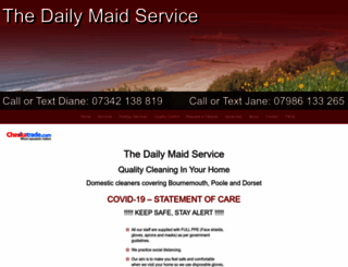 thedailymaidservice.co.uk screenshot